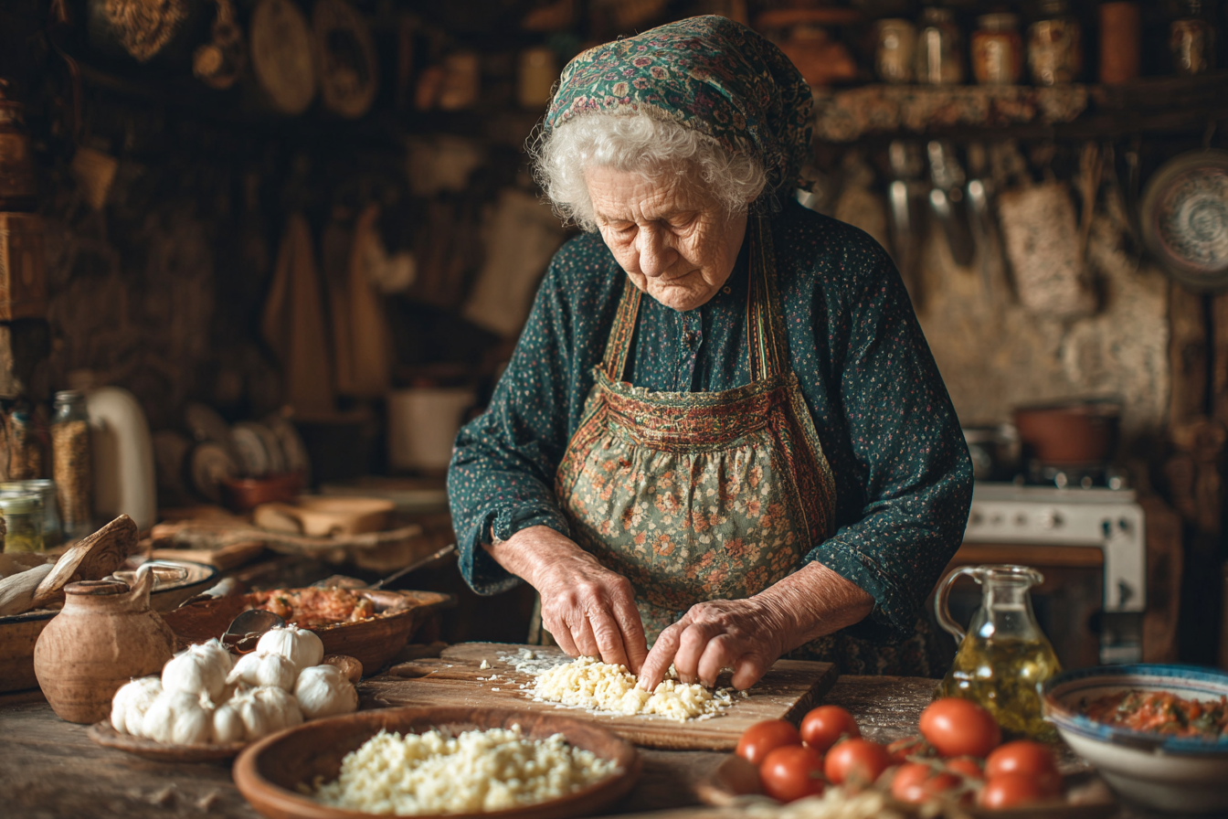Пара старшого віку радісно працює в саду, збираючи свіжі овочі
